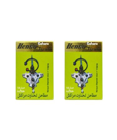 Henna Sahara Tazarine Lawsonia inermis Hair Care Set 2 Pack 100 grams each