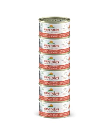 almo nature Megapack wet cat food - salmon with carrots - pack of 6 (6x70g)