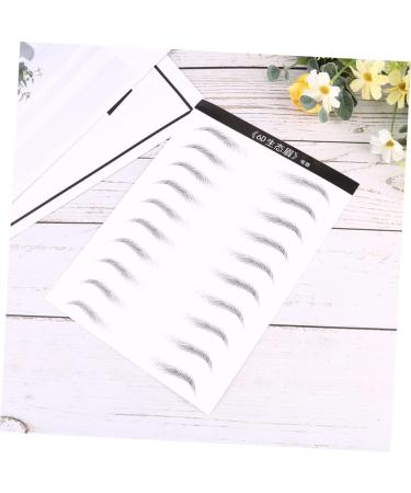 Housoutil 4 Sheets Eyebrow Makeup Eyes Brown Natural Simple Makeup Brow Sticker Brow Tatoo Disposable 6d Patch - Buy Online on GoSupps.com