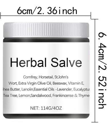 Organic Herbal Salve 4oz | Comfrey Herbal Balm | Natural Skin Care Ointment (2pc) - Shop Internationally - Buy Online on GoSupps.com