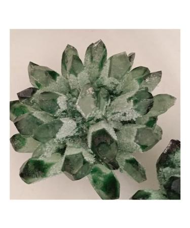 Natural Crystal Rough Crystal 750-850g 1pc Natural Green Phantom Quartz Crystal Cluster Gemstone Geode Adornment Suitable for Home Office Decoration