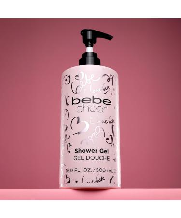 bebe Sheer Shower Gel - Moisturizing Body Wash Women with Apple and Green Floral Notes - Leaves Skin Hydrated Soft and Silky - 16.9 oz - Buy Online on GoSupps.com