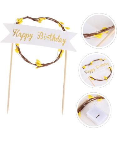 OFFSCH Cake Picks Led Birthday Signs Birthday Cupcake Topper Cake Toppers Wedding Cupcake Topper Wedding Topper Dessert Picks Sandwitch Stick Cake Pick Topper Sandwich Bar Beautiful - Buy Online on GoSupps.com