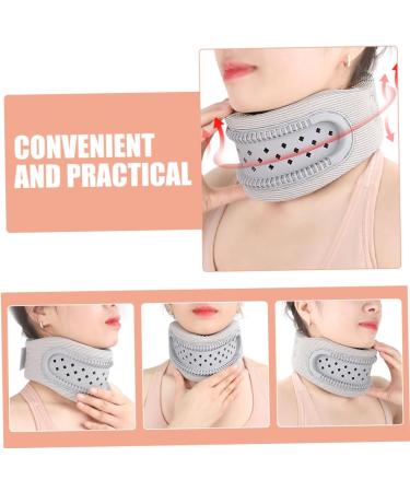 Minkissy Cervical Device Band - Soft Protective Brace for Neck Pain Relief & Support | Travel & Household Use | 52.50x2.20cm Gray - Buy Online on GoSupps.com