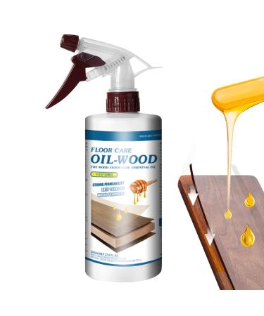 Wood Floor Polish - 500ml Powerful Wood Floor Luster Booster | Household Floor Cleaners With Natural Plant Oil Leaves Protective Layer Lambo