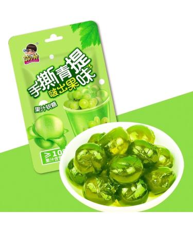 Mango Flavored Peeling Fruit Fudge Fruit Juice Content Candy Assorted Green Grape Strawberry Flavor Soft Candy Chewing Candy sweets desserts Casual Candy Snacks gift pack (Green Grape flavor 5bag) Green Grape flavor 5bag - Buy Online on GoSupps.com
