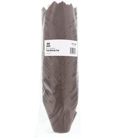 Large Royal Brown Tulip Style Baking Cups - Sleeve of 200 - Buy Online on GoSupps.com
