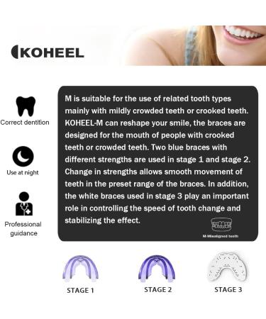 KOHEEL M Straightener for Adults for a Confident Smile (1 Pack) - Buy Online on GoSupps.com