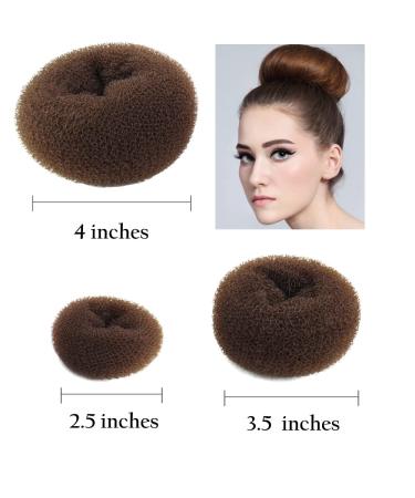 Styla Kids Hair Donut Bun Maker (3pc Brown) - Easy Sock Ballet Bun Maker for Girls - Buy Online on GoSupps.com