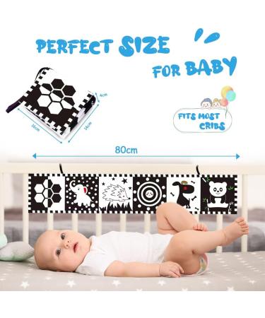 Idota Contrast Fabric Book for Babies - Black and White Soft Picture Book with Animal & Insect Graphics | Ages 0+ Months | Ideal Toddler Development - Buy Online on GoSupps.com