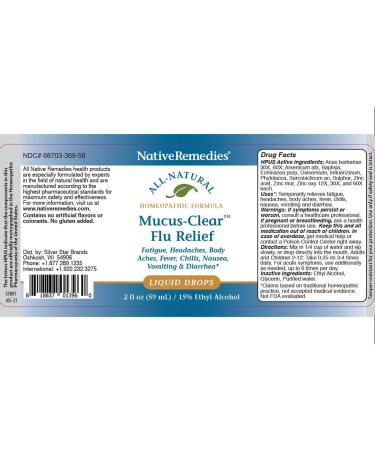 Native Remedies Mucus-Clear Flu Relief - Natural Relief for Mucus Congestion - Buy Online on GoSupps.com