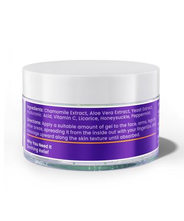 Aloe Vera Gel for After IPL & Laser Hair Removal - Soothes & Hydrates Skin Travel Size 4.1 fl oz with Chamomile Extracts | Sunburn Relief for Women & Men - Buy Online on GoSupps.com