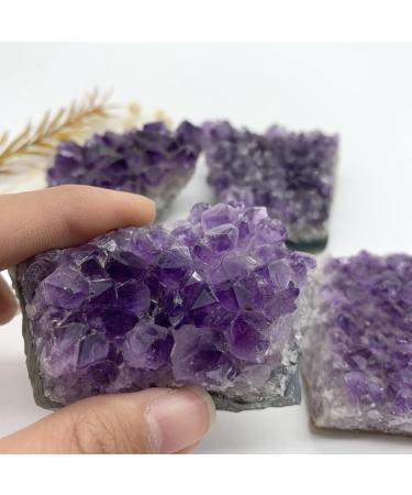 Home Decoration Natural Amethyst Crystal Cluster Raw Stones Ornaments Crystal Stones Purification GiftsOre Stones ZJGIDTEM (Size : 100-120grams) - Buy Online on GoSupps.com