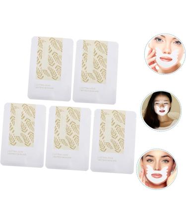  POPETPOP POPETPOP Stickers 5 Pieces Lip Stickers Around Mouth Wrinkles Moisturizing Sticker For Lips Smoothing Plates Anti-wrinkle Non Woven Fabric White Cushion For Face - Buy Online on GoSupps.com