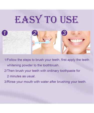 Purple Teeth Whitening Powder - V34 Purple Corrector & Stain Remover for Coffee Smoking & Tea (2PCs) | Effective Teeth Whitening Solution - Buy Online on GoSupps.com