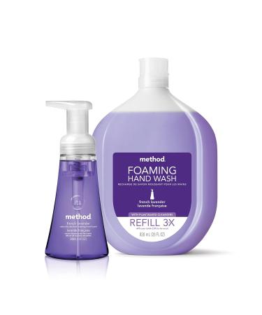 Method Foaming Hand Soap Refill - 28 oz, 4 Pack - Free + Clear, Recyclable Bottle - Buy Online on GoSupps.com
