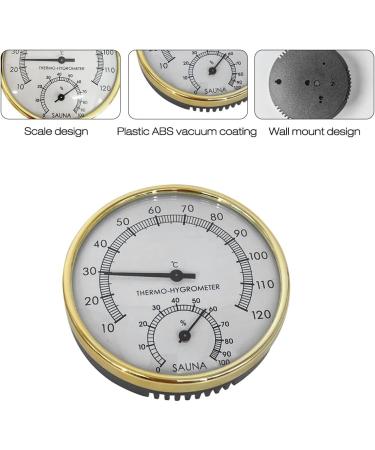 Gobesty 2 in 1 Sauna Thermometer Hygrometer | Accurate & Reliable Sauna Accessories | Temperature Range 10 C - 120 C | Humidity 0-100% | Heat Resistant Sauna Watch - Buy Online on GoSupps.com