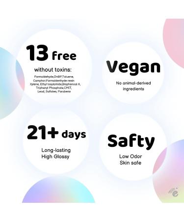 Summer Trendy Gel Polish Set - 6 pcs Glitter Nails in Rose Pink, Lavender Purple, Mint Green, Peach, Almond, Golden Shimmer - DIY Gel Nail Set Gift for Her - Buy Online on GoSupps.com