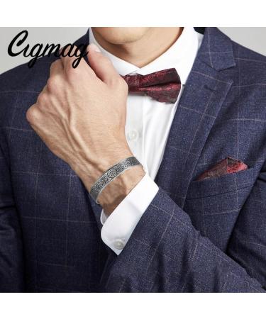9X Lymphatic Drainage Men's Copper Bracelet | Ultra Strength Magnet | 99% Pure Copper | Adjustable Brazaletes Cuff Bangle | Celtic Knot Design | Gift Box Included - Buy Online on GoSupps.com