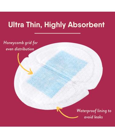 Naturebond Disposable Breastfeeding Inserts - Ultra Thin Strongly Absorbent & Contoured - 60 Pieces for Ultimate Comfort - Buy Online on GoSupps.com