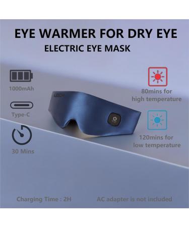 LIZICH Cordless Heated Eye Mask - 2-in-1 Warm Eye Compress for Dry Eyes - Electric Eye Heating Pad for MGD, Stye, Chalazion - Steam Mask for Women - Buy Online on GoSupps.com