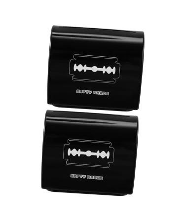 Doitool 2st blade storage box knife disposable blade shaving box needles razor blade dispenser case container for disposal blades portable container razor blade man
