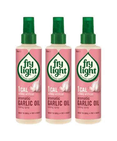 3 x 190ml Low 1 Calorie Aromatic Garlic Oil French Cooking Spray Dressing Grill Frying Roasting - Buy Online on GoSupps.com