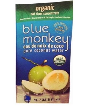 Blue Monkey Organic Coconut Water 1 L (Pack of 12)