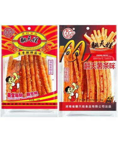 Latiao Combination Pack Spicy Strips Nostalgic Snack Gift Pack Internet Celebrity Snack Food Latiao Big Gluten Instant Snacks Instant Latiao Handmade latiao (406g (5 Big Bags)) - Buy Online on GoSupps.com