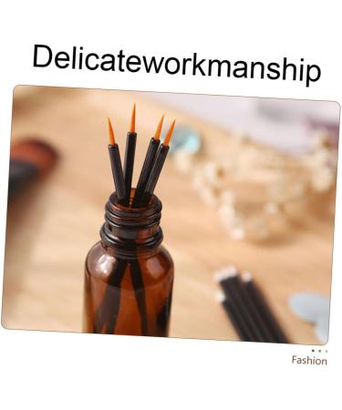 FOYTOKI 100pcs Disposable Eyeliner Brush Lip Gloss Wands Fine Eyeliner Brush Face Makeup Black Plastic - Buy Online on GoSupps.com