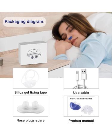 Variable Speed Electronic Anti Snoring Device with 3 Adjustable Wind Speed - White/Purple - Buy Online on GoSupps.com