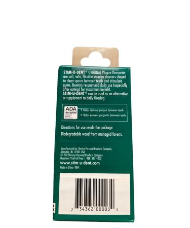Stim-u-dent Mint Plaque Removers - 4 Pack (25 Ea) | Effective Dental Care & International Shipping - Buy Online on GoSupps.com