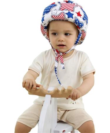 Baby Safety Helmet | Adjustable Infant Head Protective Hat for Crawling, Walking & Playing | Soft & Comfortable | Ages 6 Months - 6 Years (Colorful Stars) - Buy Online on GoSupps.com