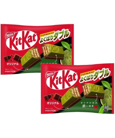 KitKat Mini Matcha Flavor and original milk chocolate 2 bags With MAIKO sticker Pio big bazar