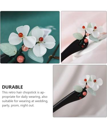 LALAFINA Hanfu Hairpin Flower Hair Chopsticks Flower Headpiece Vintage Hair Accessories Hair Barrettes Decorative Hair Clips Wood Hair Sticks Hair Pin Miss Japan Tassel Ebony - Buy Online on GoSupps.com