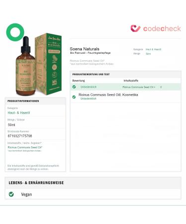 100% Pure Cold Pressed Bio Castor Oil | Hair Eyelashes & Skin Care | Mascara + Eyeliner Kit | Made in Germany | 50ml - Buy Online on GoSupps.com