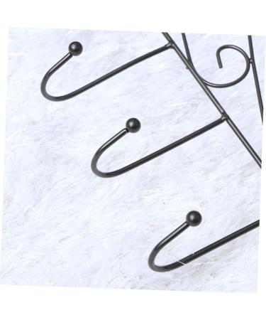 Alipis 7 Coat Hangers Hat Hanger Over Door Towel Bar Cloth Hanging Holder Over Door Hanger No Trace Hook medium Black - Buy Online on GoSupps.com