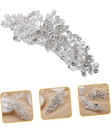 BELLIFFY Rhinestone Hair Clip Flower Hair Clip Hair Barrettes for Women Thick Hair Girl Headdress Hair Accessory Hairpin for Women Womens Barrettes for Hair Hair Clips Dipper Iron - Buy Online on GoSupps.com