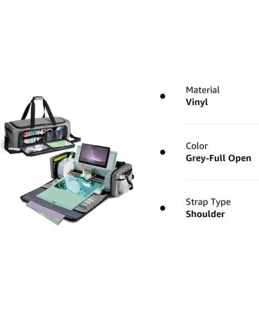 Carrying Case Bag for Cricut Maker & Explore Air 2 | Large Opening Cricut Storage - Grey - Buy Online on GoSupps.com