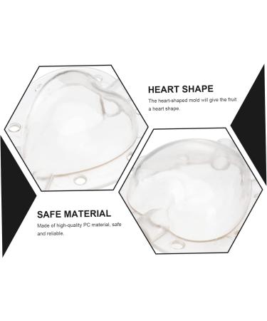 Mipcase 10 Pcs Fruit Shaping Mold Vegetable Mold Vegetable Growth Mold Heart-Shaped White Watermelon 4.5x4cmx2pcs Whitex2pcs - Buy Online on GoSupps.com