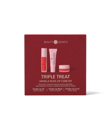 Beauty Secrets Triple Treat Lip Care Kit Vanilla Scented