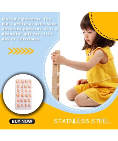 dijiusidy 1 Set Christmas Nail Wraps Cartoons Style Decor Adorable False Fingernails Children Removable Art Decals DIY Manicure PNT-16-15 - Buy Online on GoSupps.com