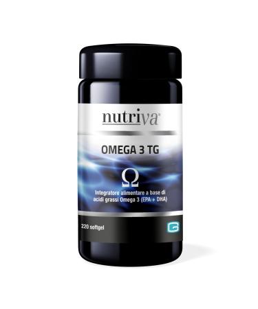 NUTRIVA NUTRIVA Omega 3 TG Food supplement made from fish oil rich in omega-3 fatty acids ideal for heart and brain health - 220 Softgels