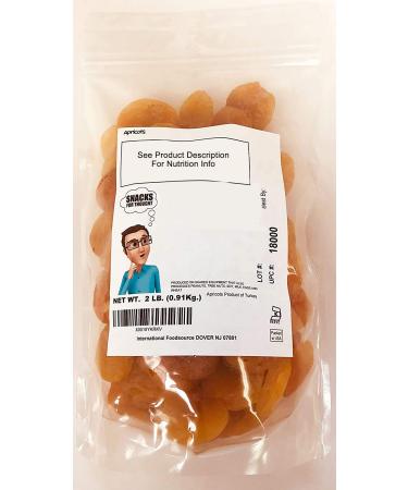 Dried Turkish Apricots - 2lb Resealable Bag | Premium Dried Fruit Snack | Snacks for Thought - Buy Online on GoSupps.com