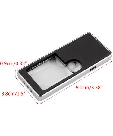 Handheld-Illuminated Magnifier 10X 3X Portable 4 Lamp Black Magnifying-Glass with Light Jewelry Watch Loupe-Reading Magnifier with Light Headband for Reading Senior wear Glasses- Stand for Eye for - Buy Online on GoSupps.com