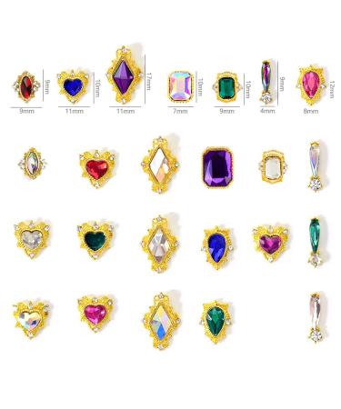 Nail Art Rhinestones Kit - 240pcs Diamond Glass Crystals for Nail Art, Makeup, Crafts - Buy Online on GoSupps.com