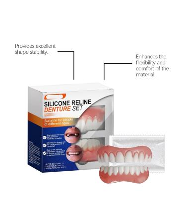 Denture Beauty Brace Teeth Aesthetic Cover With Comfortable Material Protects Teeth Easy To Use(2PC) - Buy Online on GoSupps.com