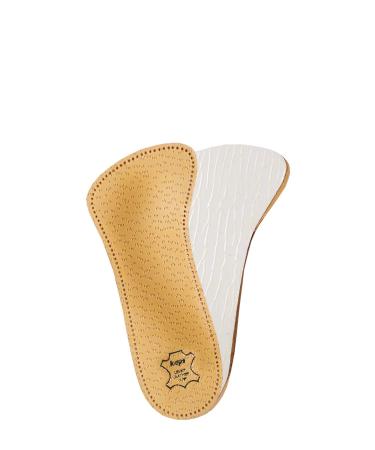 Kaps Flamenco  Orthotic 3/4 Leather Insoles with Longitudinal and Transverse Arch Support (Women / 8 US / 39 EUR / 6 UK)