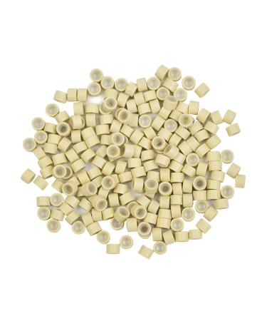 200 Pcs Silicone Lined Micro Rings Links Beads 4.0 mm Beads for Hair Extensions (Blonde) - Buy Online on GoSupps.com