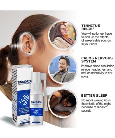 NNBWLMAEE Luhaka - Tinnidrop Tinnitus Relief Spray 2023 New Tinnidrop Tinnitus Relief Spray Relieves Tinnitus Ear Back Ear Discomfort Earwax Cleaning Care Spray (3PCS) - Buy Online on GoSupps.com